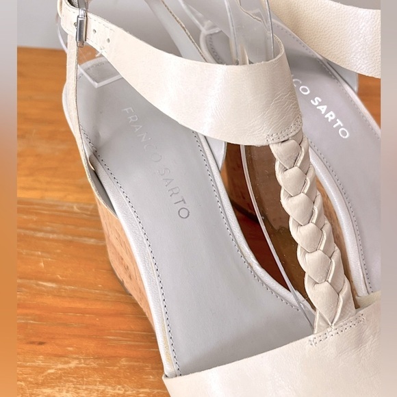 Franco Sarto Serenity Leather Wedge Sandals - Picture 11 of 14